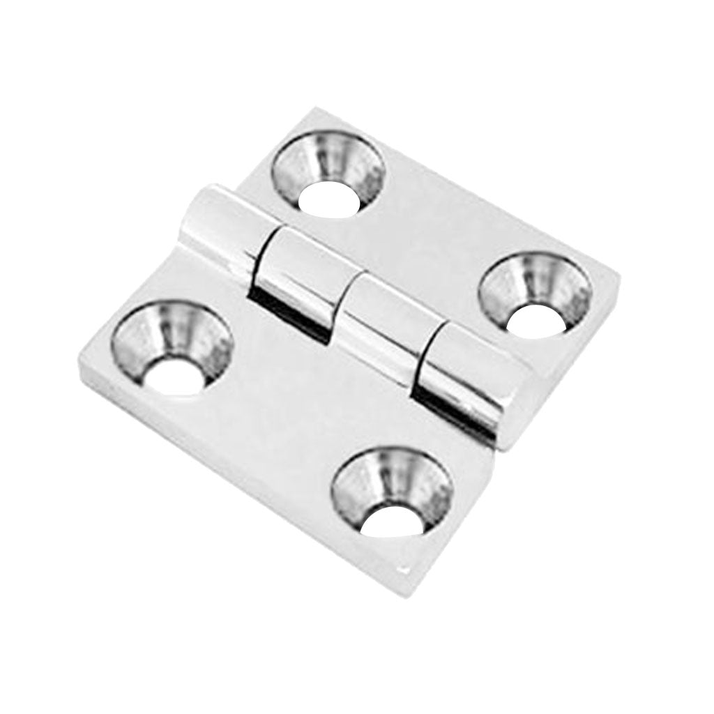 2 Pieces Stainless Steel 2" Door Butt Hinge with Mounting Screws Marine Cabinet Cupboard Boat/Yacht/Rib Hardware