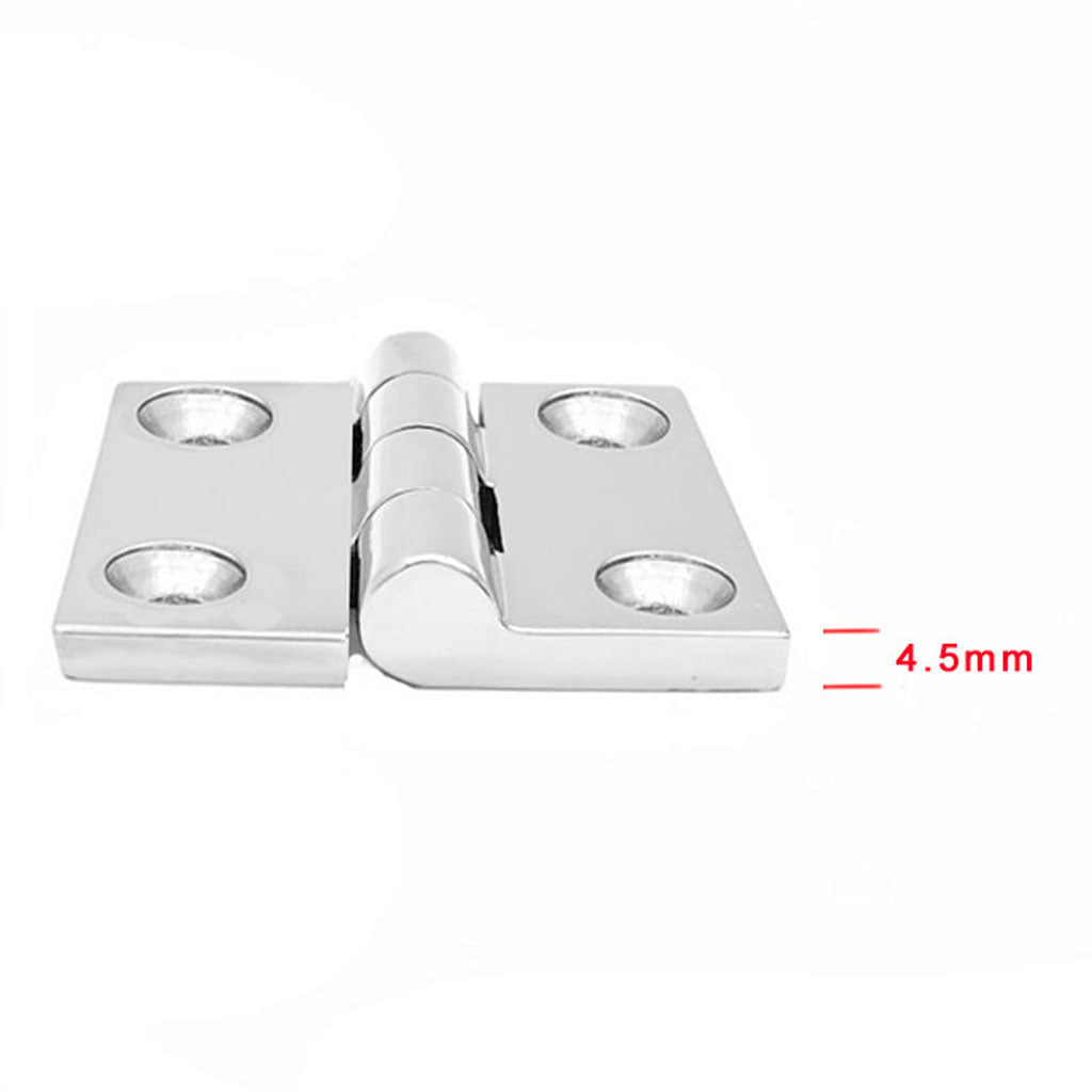 2 Pieces Stainless Steel 2" Door Butt Hinge with Mounting Screws Marine Cabinet Cupboard Boat/Yacht/Rib Hardware