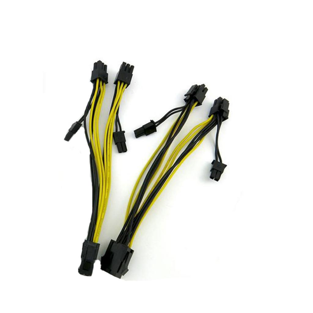 10 Pieces 8 Pin To 2x 8 Pin (6+2) PCI Express Power Adapter Y-splitter Cable