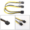 10 Pieces 8 Pin To 2x 8 Pin (6+2) PCI Express Power Adapter Y-splitter Cable