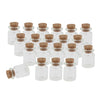 20 Pieces 5ML Cork Glass Jars Vials Drift Wishing Lucky Bottles - Wedding Party Decor - DIY Pendant - Also Fit for Storaging Essential Oil Perfume