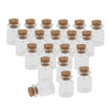 20 Pieces 5ML Cork Glass Jars Vials Drift Wishing Lucky Bottles - Wedding Party Decor - DIY Pendant - Also Fit for Storaging Essential Oil Perfume