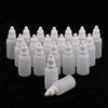 Pack of 20 30ml White Plastic Empty Squeezable Dropper Bottles Eye Liquid Dropper Vials with Caps Refillable