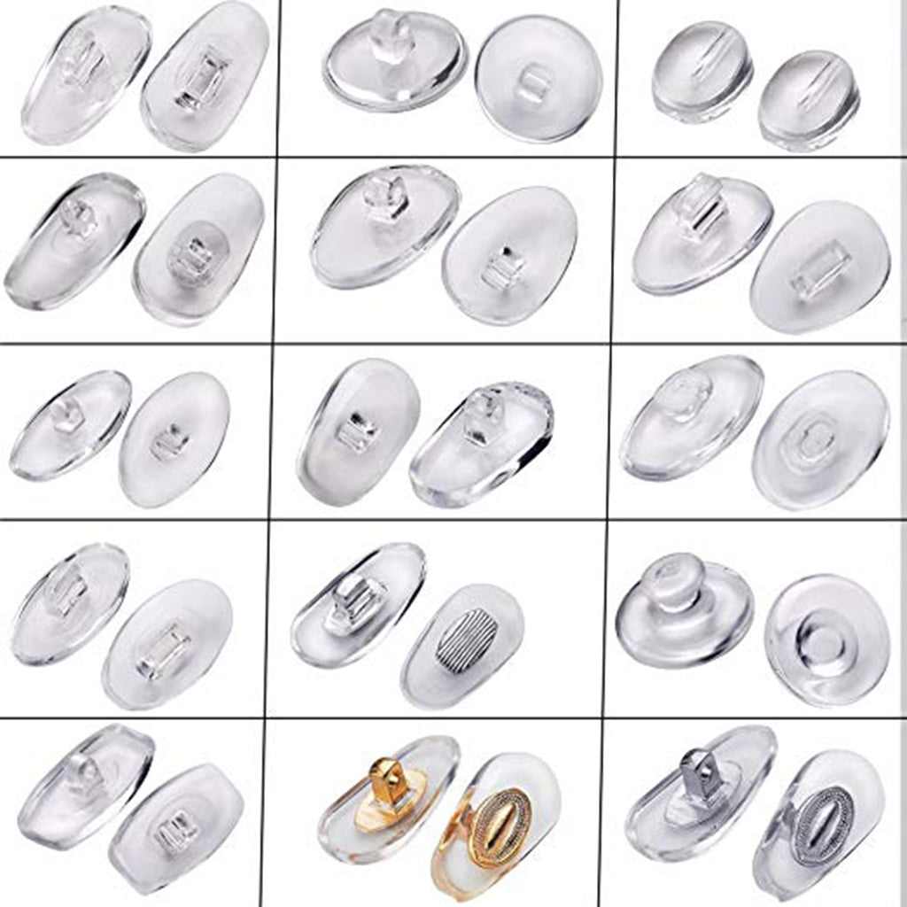 150 Pairs Eyeglass Nose Pads Glasses PVC Plastic Nose Pad Non-Slip Nosepads for eyeglasses,sunglasses,reading glasses,spectacles