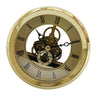 103mm Dial Roman Numeral Skeleton Watch Quartz Clock Insert with Golden Trim