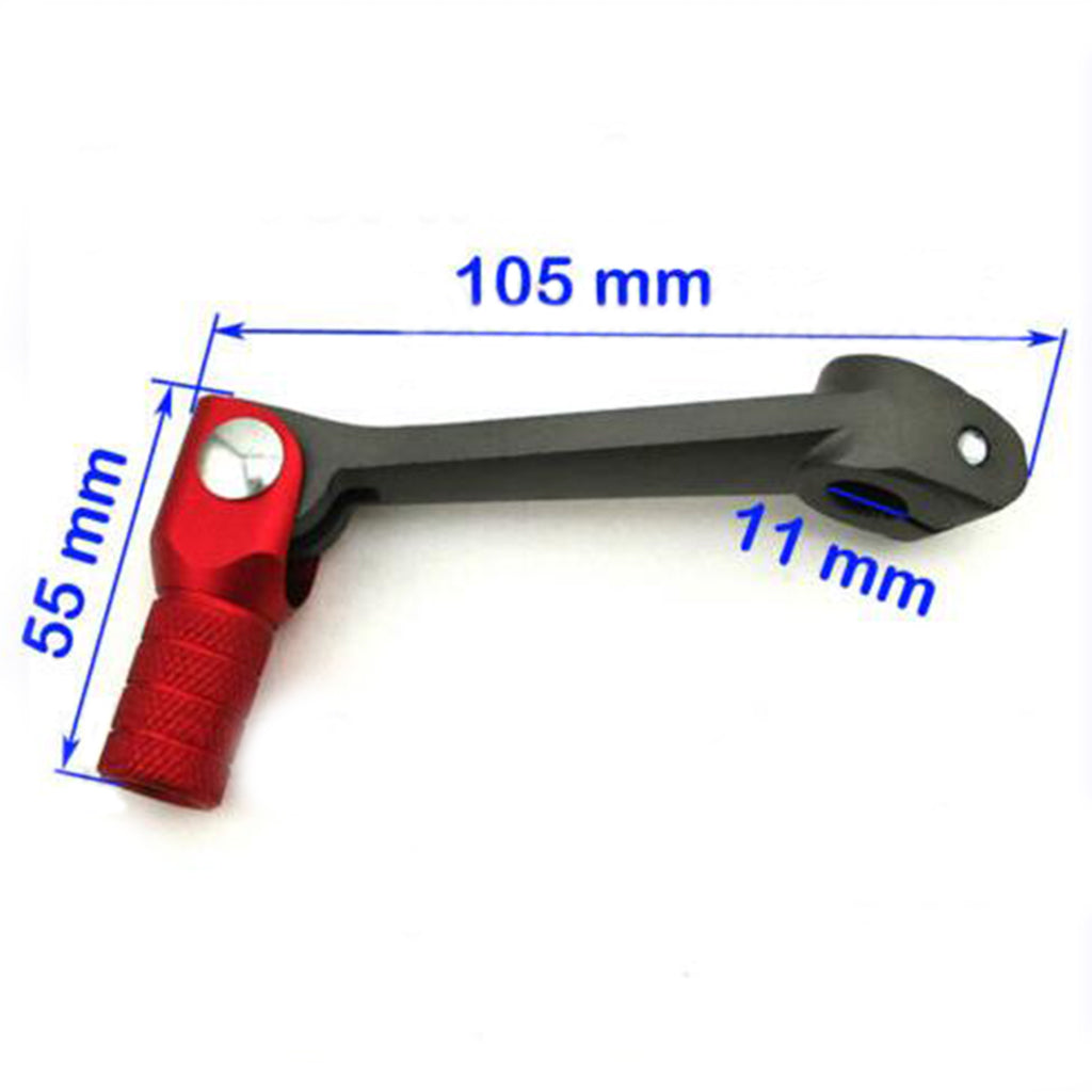 Aluminum Folding Red 11mm Short Gear Shifter Lever For 50 70 90 110cc etc,Pit Dirt Bikes