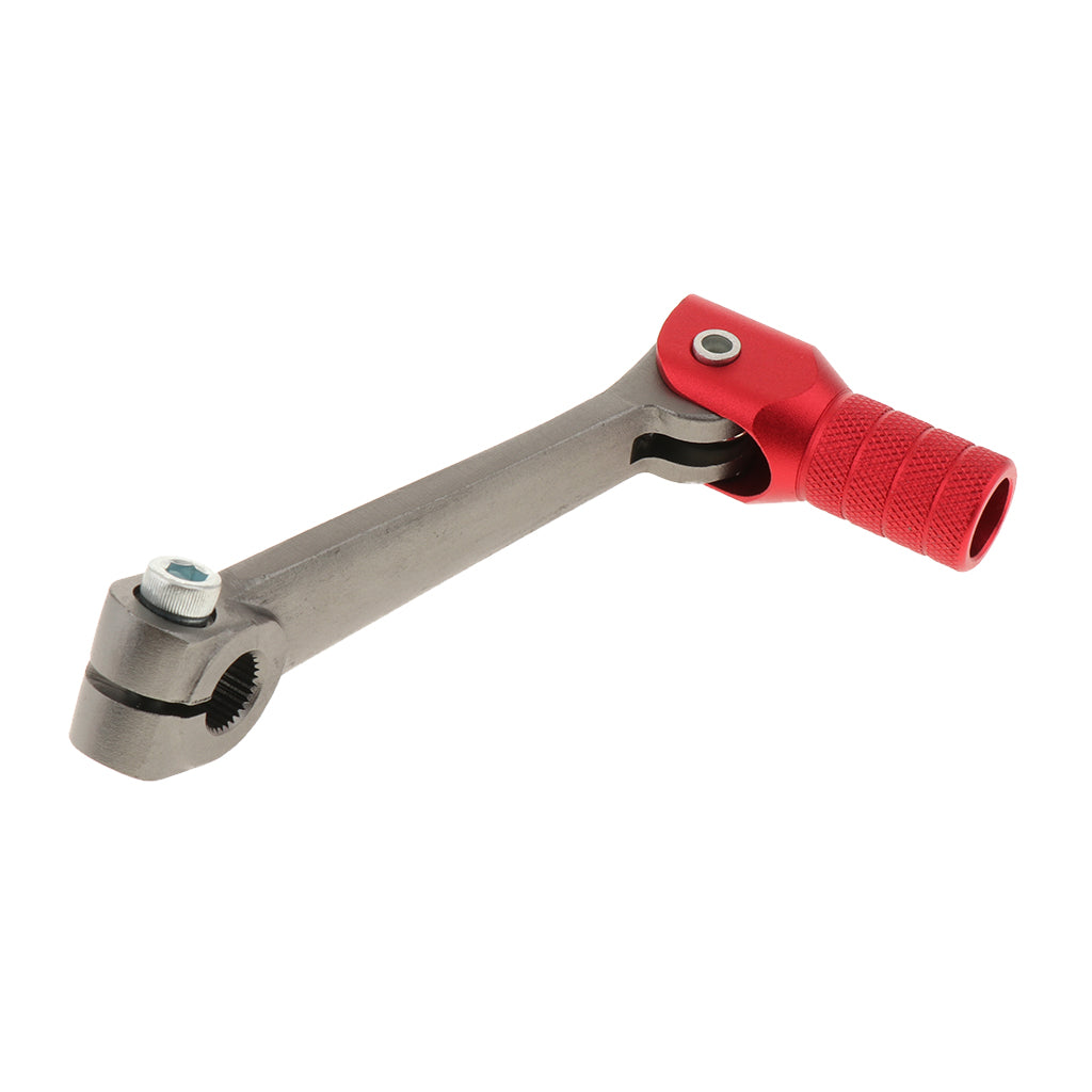 Aluminum Folding Red 11mm Short Gear Shifter Lever For 50 70 90 110cc etc,Pit Dirt Bikes