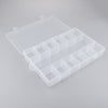 13 Slots Square Case Storage Box For Ring,Jewelry,Necklace,Bracelet,Earings,Dust-proof,Tidy Table or Drawer,Saving Place