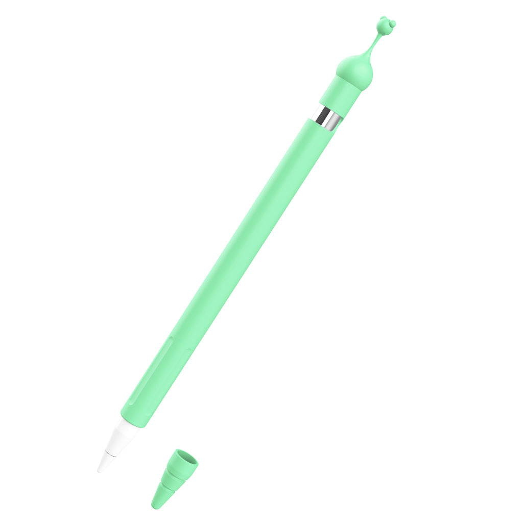 Silicone Case Cradle Stand Soft Protective Cover For Apple Pencil Green