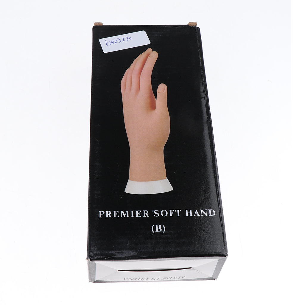Soft Nail Training Practice Fake Hand Nail Display Manicure Tools with Base Nail Art Display Model Practice Tool