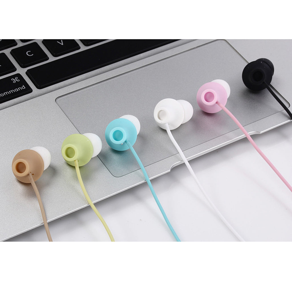 3.5mm Stereo In-Ear Earphone Headset Headphone For Samsung Black