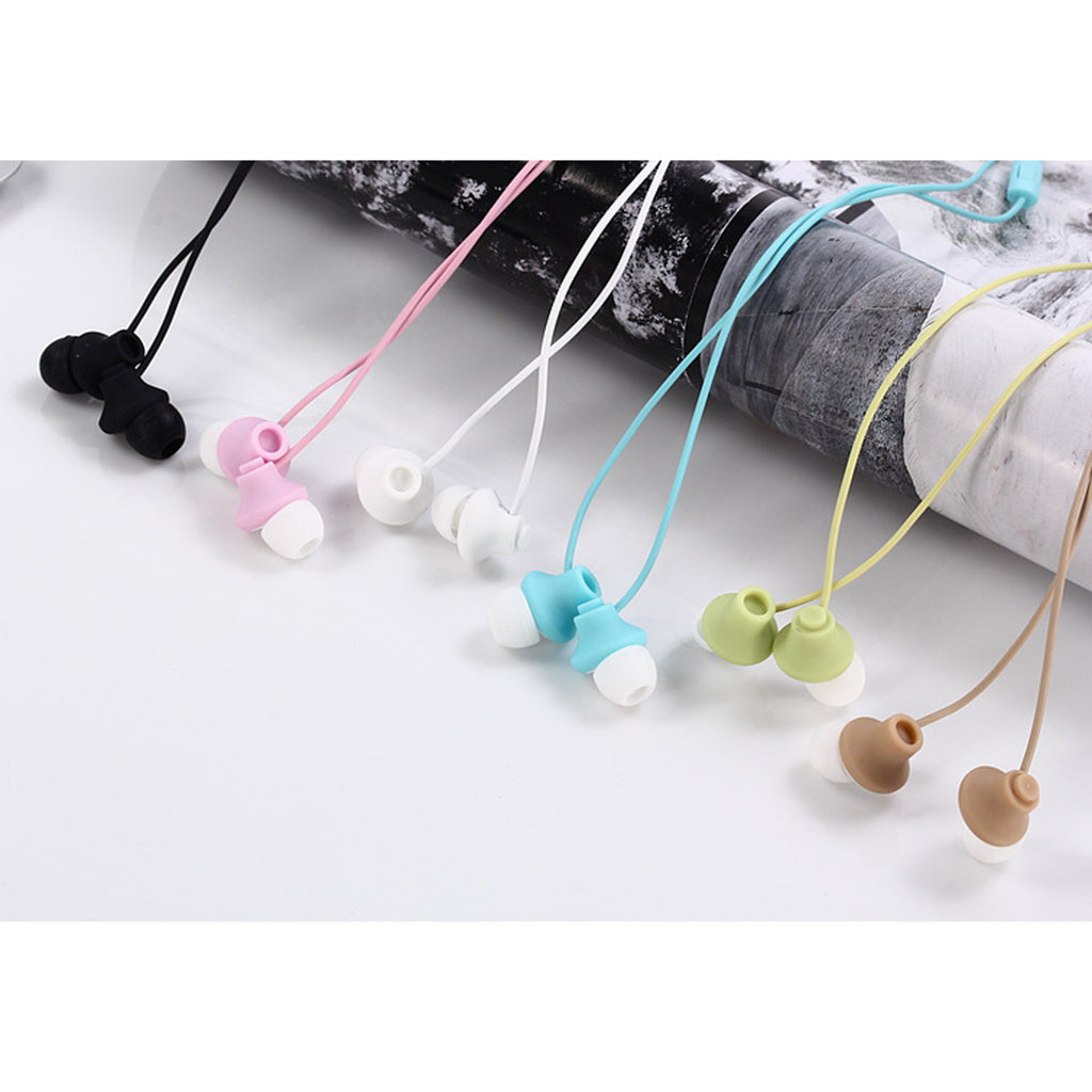 3.5mm Stereo In-Ear Earphone Headset Headphone For Samsung Black