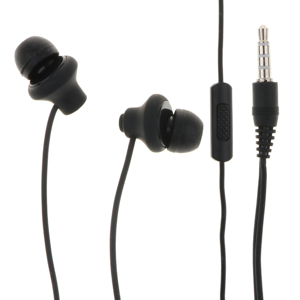 3.5mm Stereo In-Ear Earphone Headset Headphone For Samsung Black