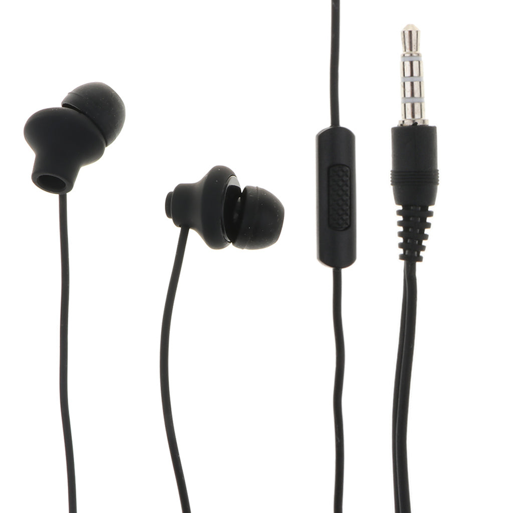 3.5mm Stereo In-Ear Earphone Headset Headphone For Samsung Black