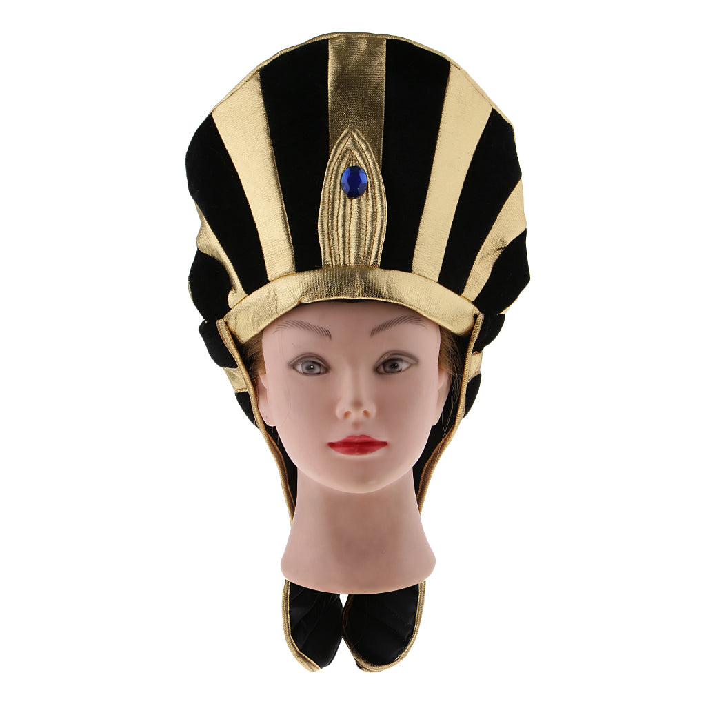 Vintage Egyptian Queen's Headdress Pharaoh Hat Fancy Dress Costume Props
