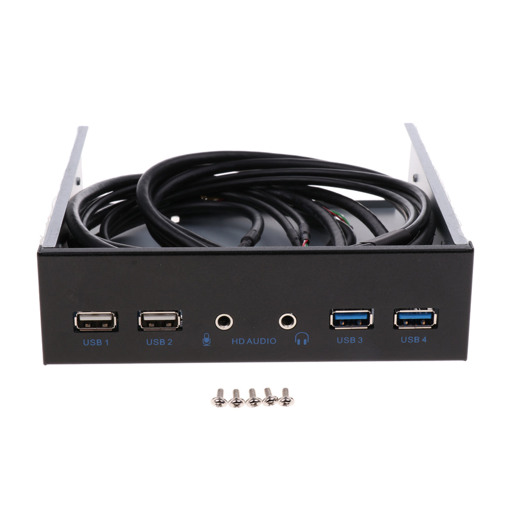 Optic Front Panel USB Hubs With Dual USB3.0&USB2.0 & HD AUDIO port for Desktop