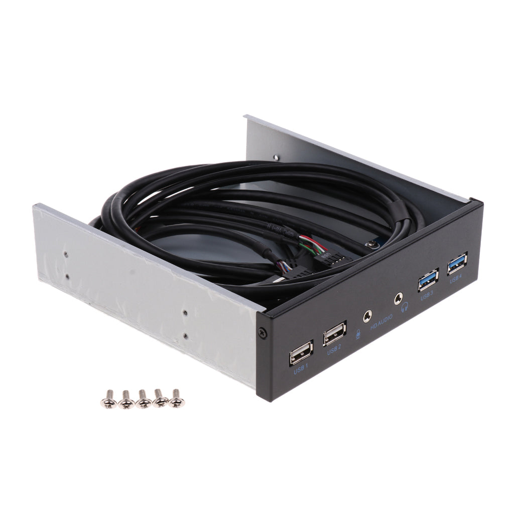 Optic Front Panel USB Hubs With Dual USB3.0&USB2.0 & HD AUDIO port for Desktop