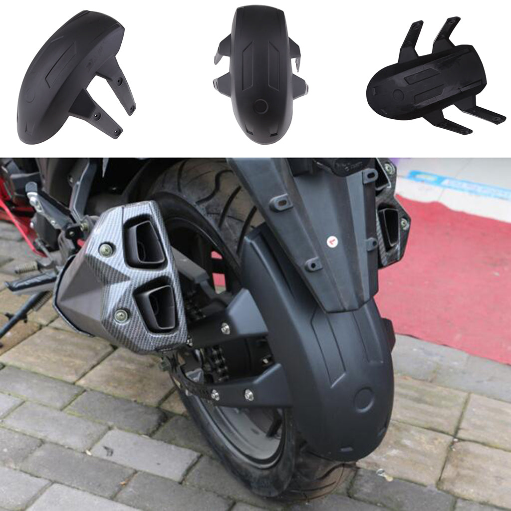 Universal Motorcycle Rear Fender Wheel Splash Guard Cover Mudguard #001