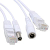 5x Power Over Ethernet Passive 24-36V To 12V 1.5A PoE Adapter Splitter Cable