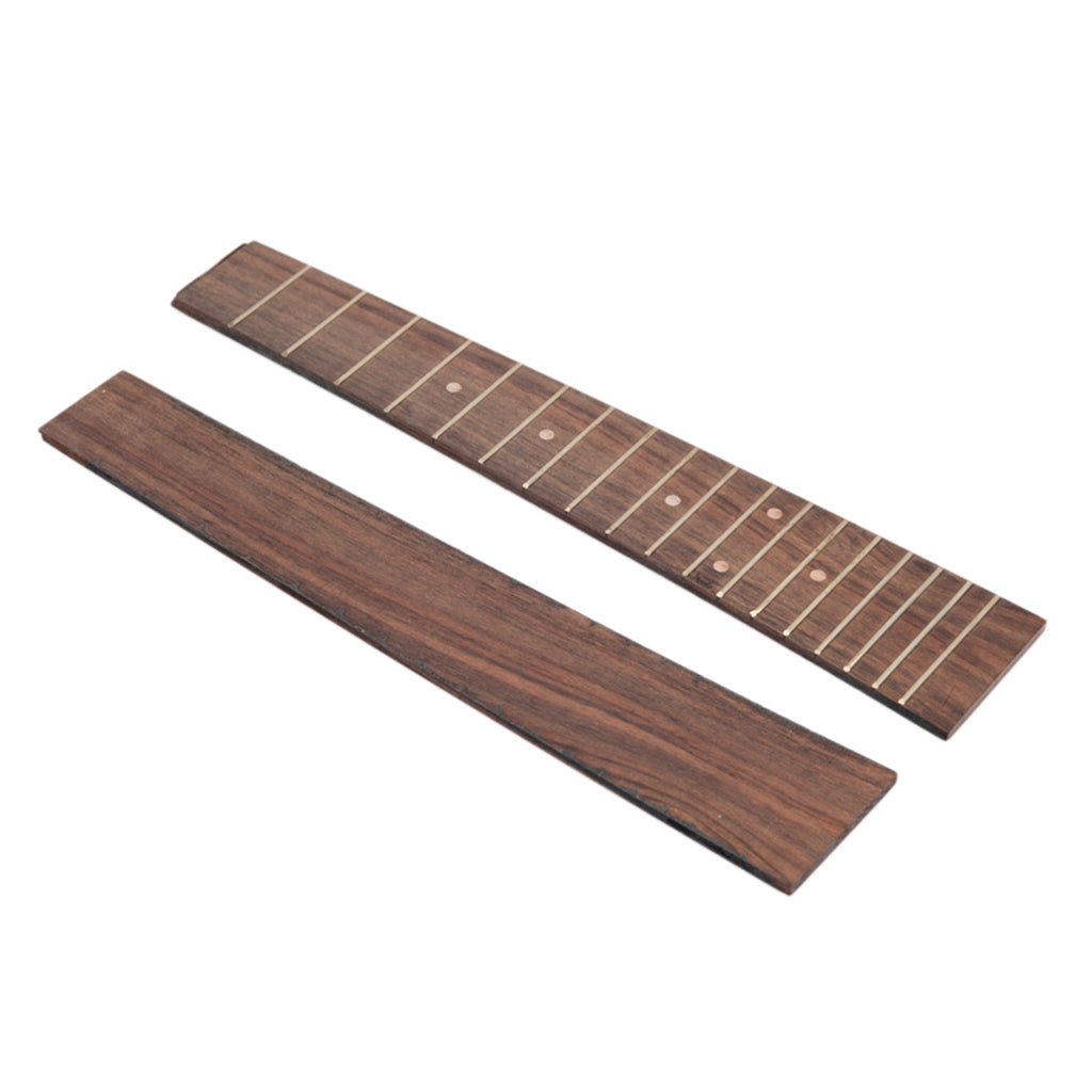 18 Fret Guitar Fingerboard Fretboard 26 inch Ukulele Replacement Accessory w/ Inlay Dot for Guitar Luthier