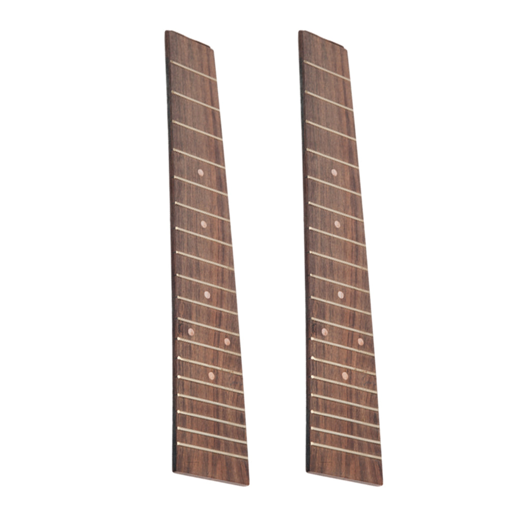 18 Fret Guitar Fingerboard Fretboard 26 inch Ukulele Replacement Accessory w/ Inlay Dot for Guitar Luthier