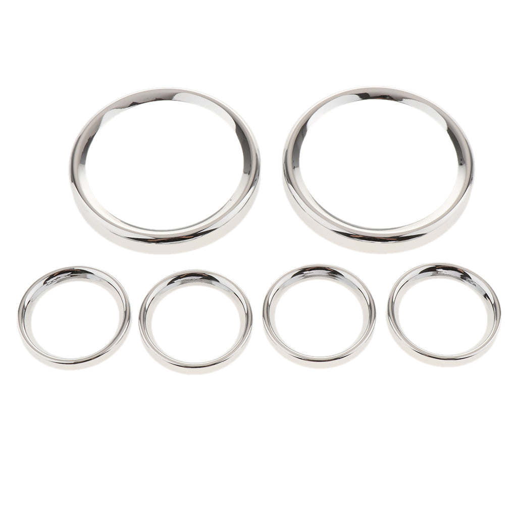 Speedometer Bezel Covers Set for Harley Electra Street Ultra Classic Trike Models 1996-2013 / Touring FLHX FLHT FLH 1986-2013