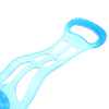 Shower Back Scrubber Massager & Foot Exfoliating Cleaner Tool Set For Men Women - Blue