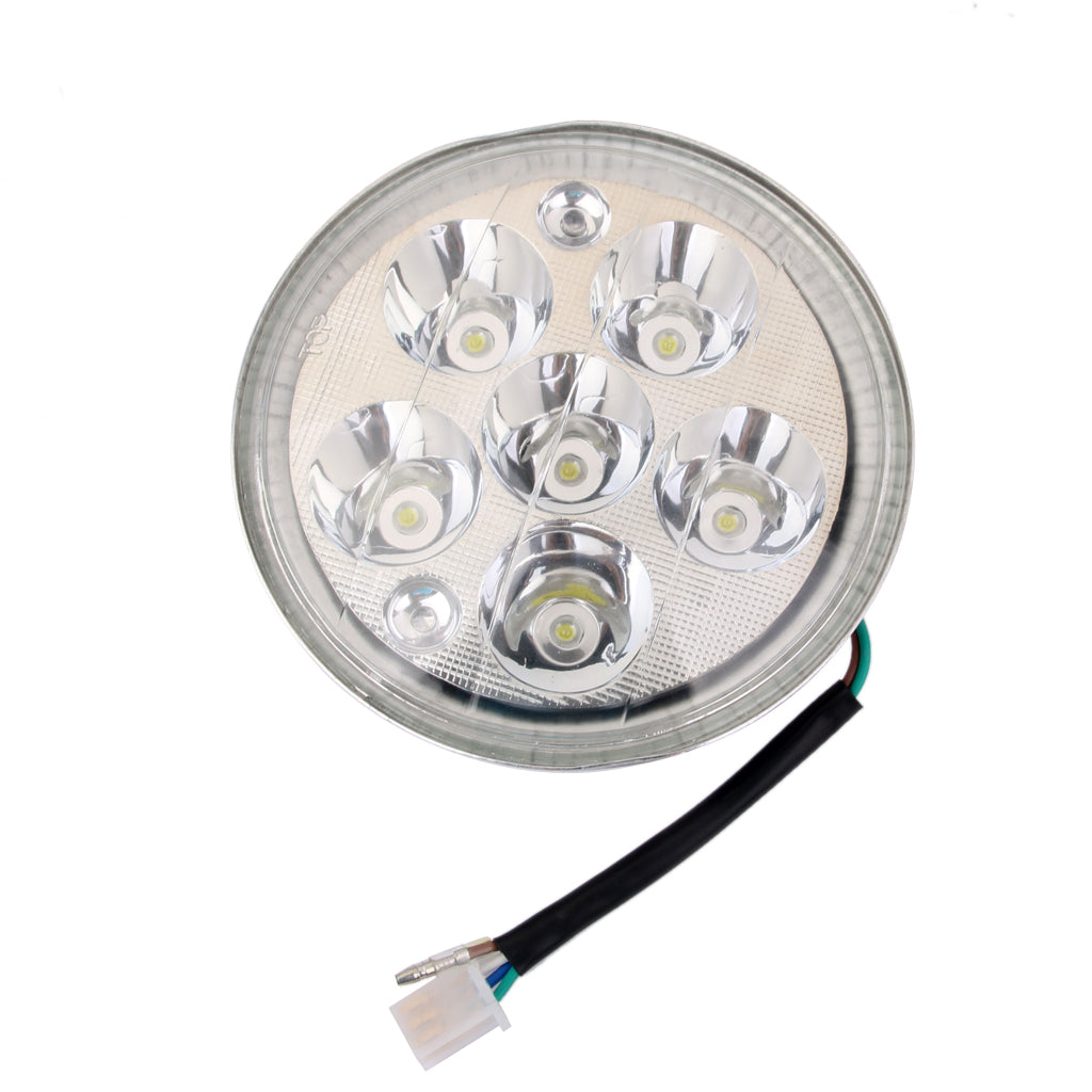 Motorcycle 5.5" Headlight Scooter High Low Beam Light 30W 6 LED White