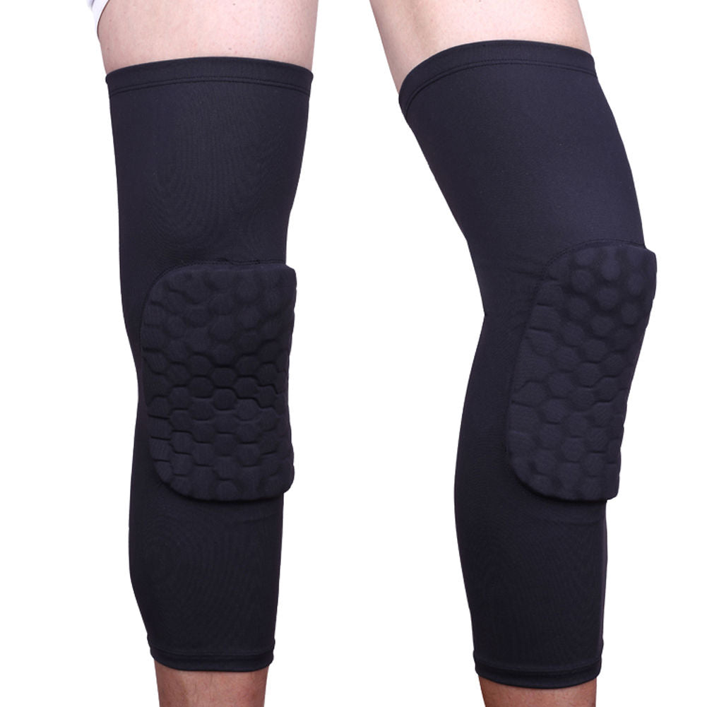 Knee Pad Protector Leg Patella Calf Support Guard Sleeve Brace - L