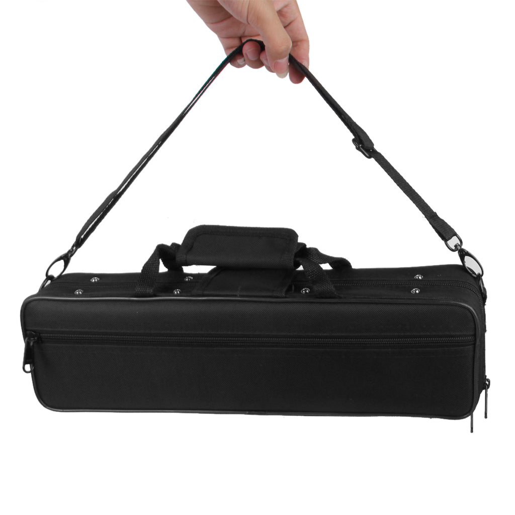 Nylon Padded Flute Case Bag Handbag Shoulder Bag