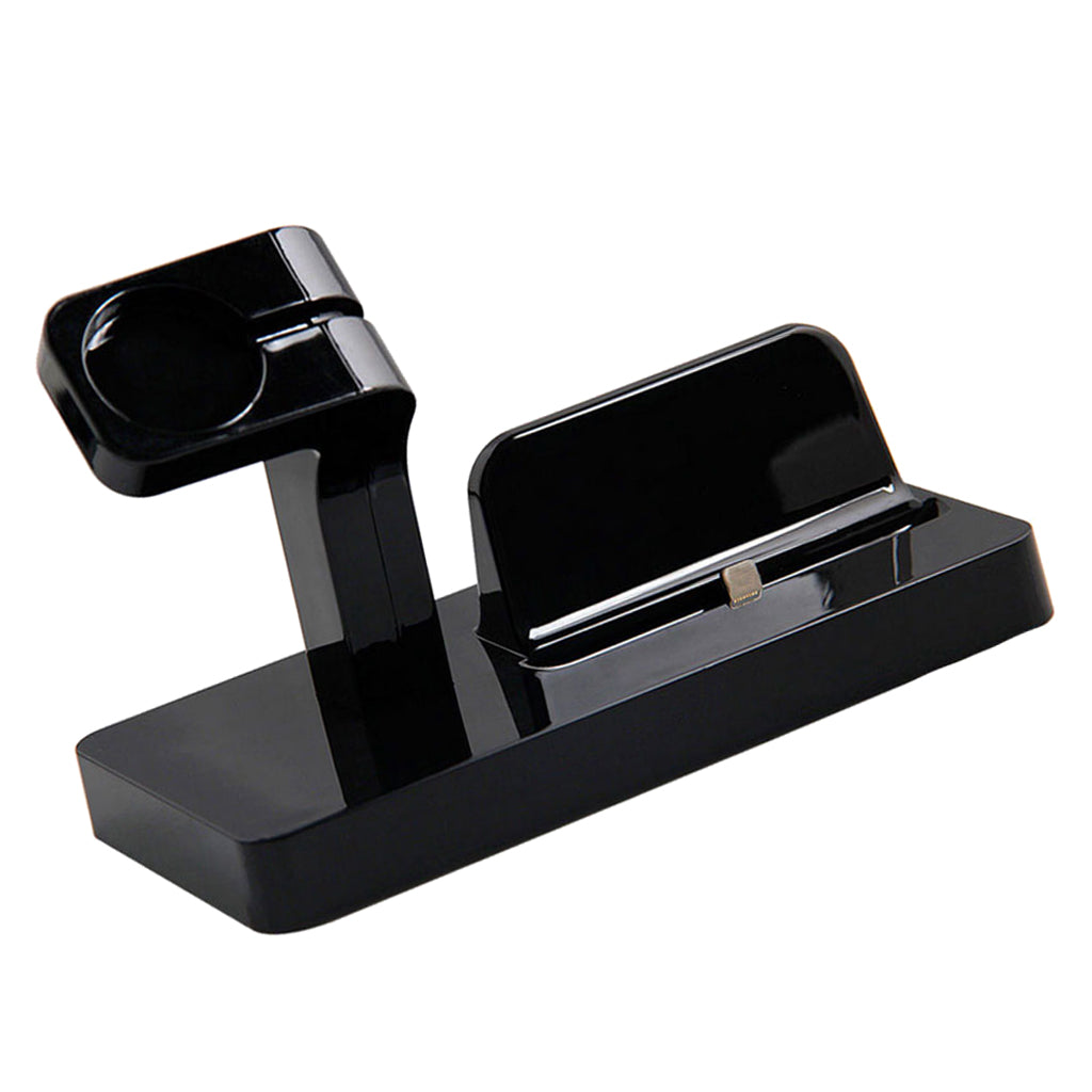 Docking Charger Station Stand Cradle For iPhone 5c 5s 6 6s Apple Watch Black