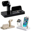 Docking Charger Station Stand Cradle For iPhone 5c 5s 6 6s Apple Watch Black