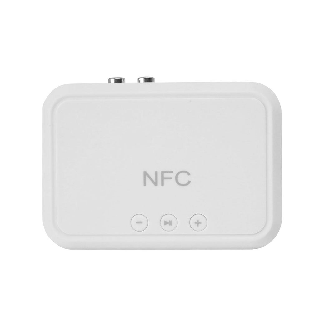 Wireless Bluetooth 4.1 3.5mm NFC Stereo Audio Music Receiver Adapter White