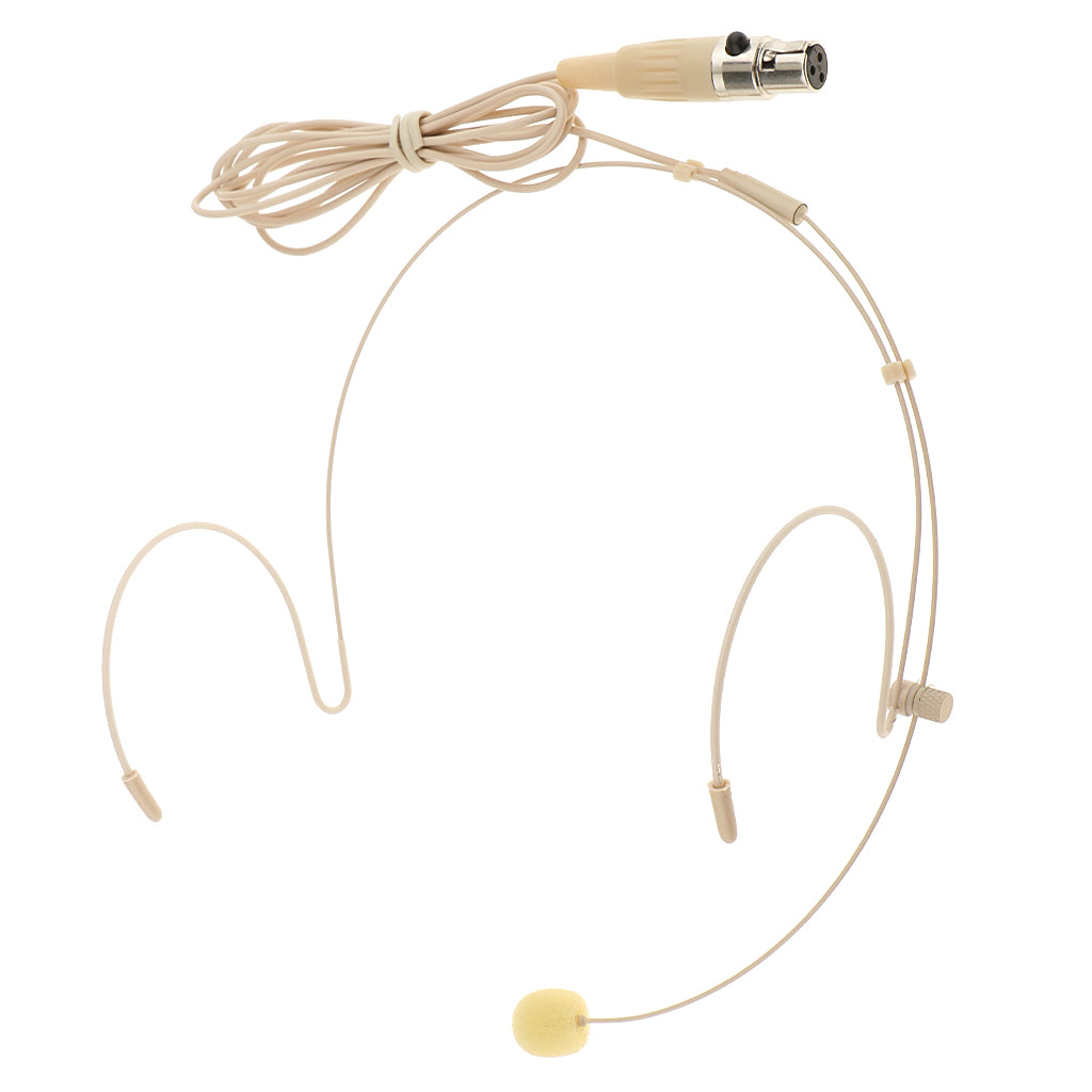 Professional Ear Hook Wired Headset / Headworn Microphone Skin Color 3Pin