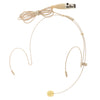 Professional Ear Hook Wired Headset / Headworn Microphone Skin Color 3Pin