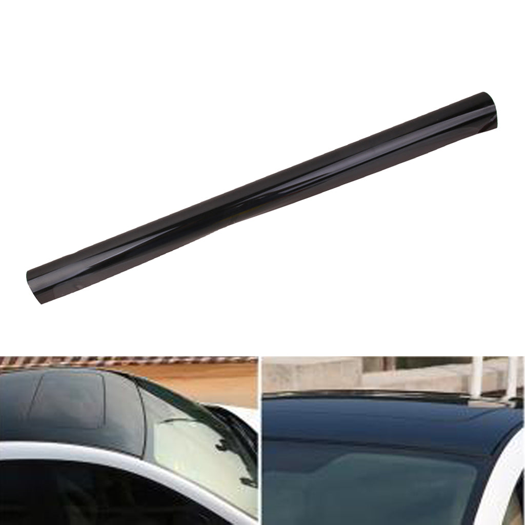 Black Window Shade Tint Film 15% VLT Auto Car House Roll 50cm*6M