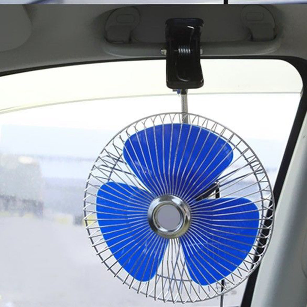 Mini Ocillating Cooling Clip Air Fan Portable for Truck Car Vehicle-12V