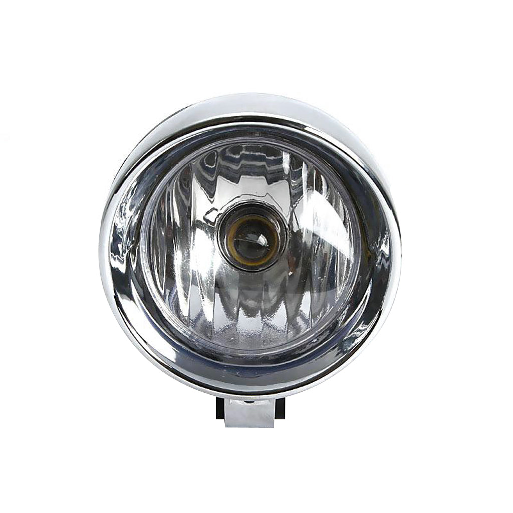 2Pcs 4" Chrome Motorcycle Bullet Front Headlight Fog Light Lamp for Harley