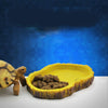 Reptile Feeding Bowl Food Water Resin Dish Pet Vivarium Tortoise Gecko Snake