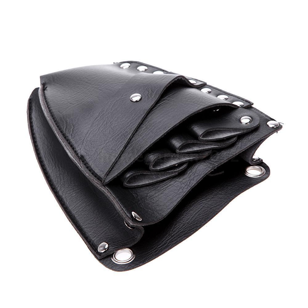 Hair Cutting & Thinning Scissors Hairdressing Case Holster Bag PU Leather