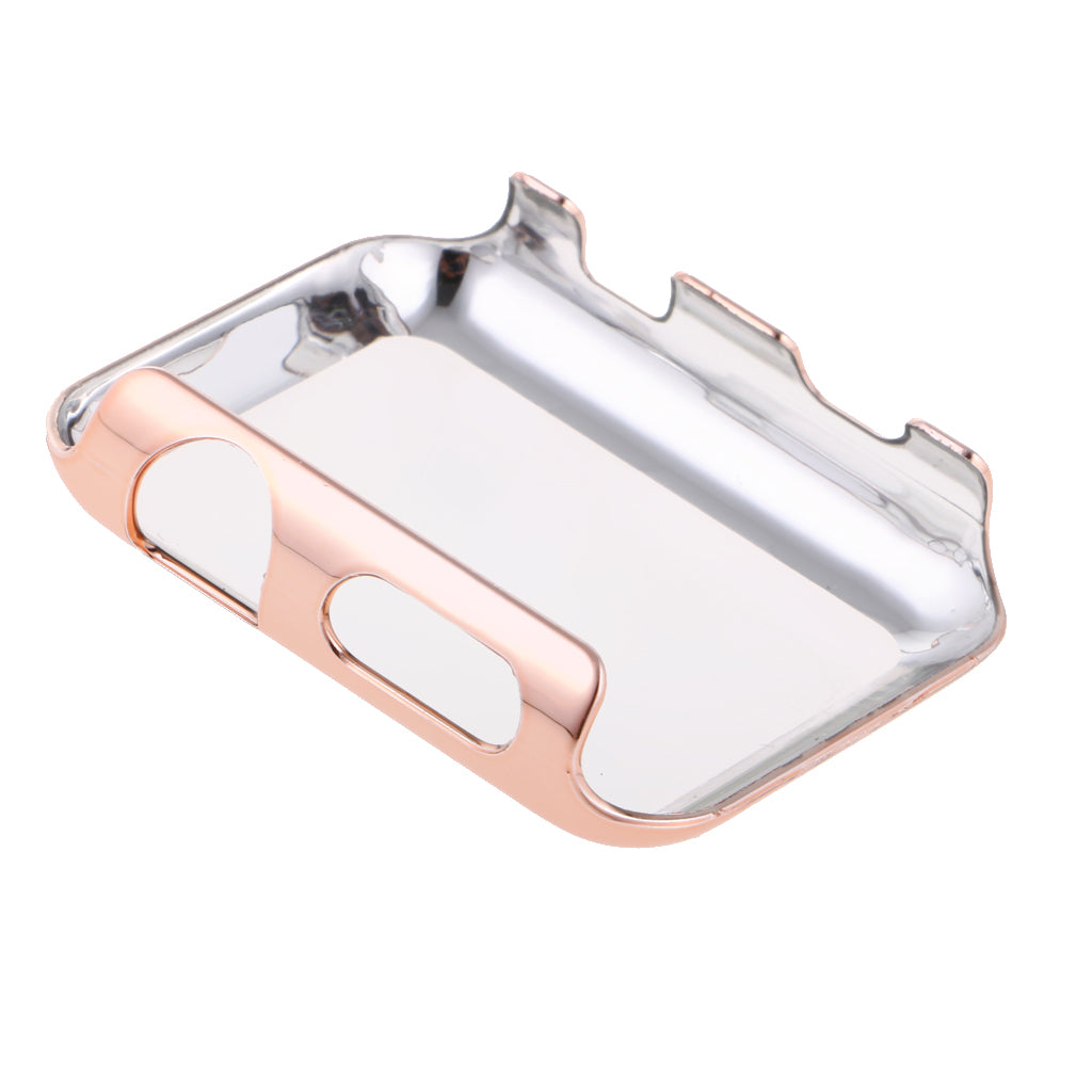 Plastic Case Protector Cover For Apple Watch Series 2 iWatch 42mm Rose Gold