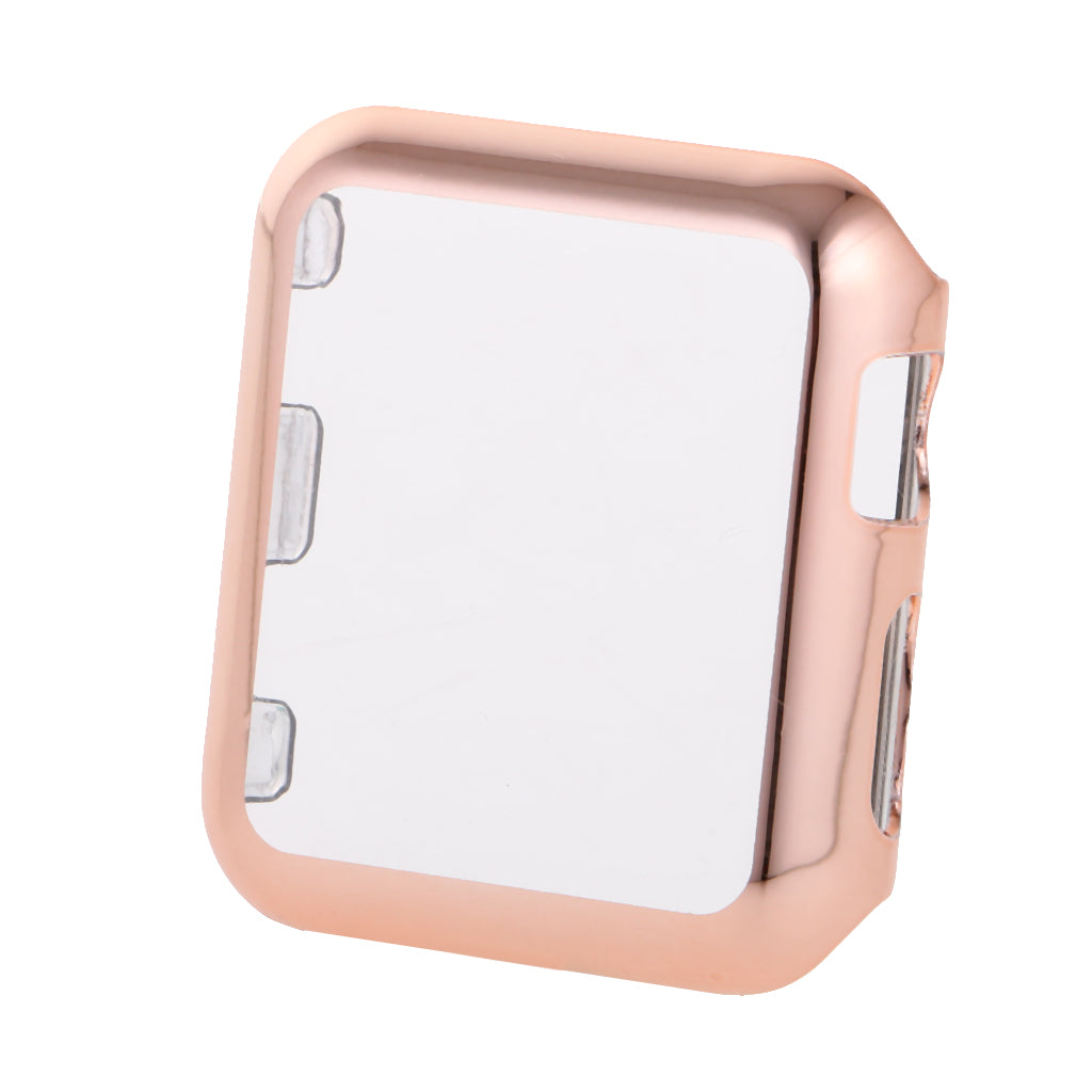 Plastic Case Protector Cover For Apple Watch Series 2 iWatch 42mm Rose Gold