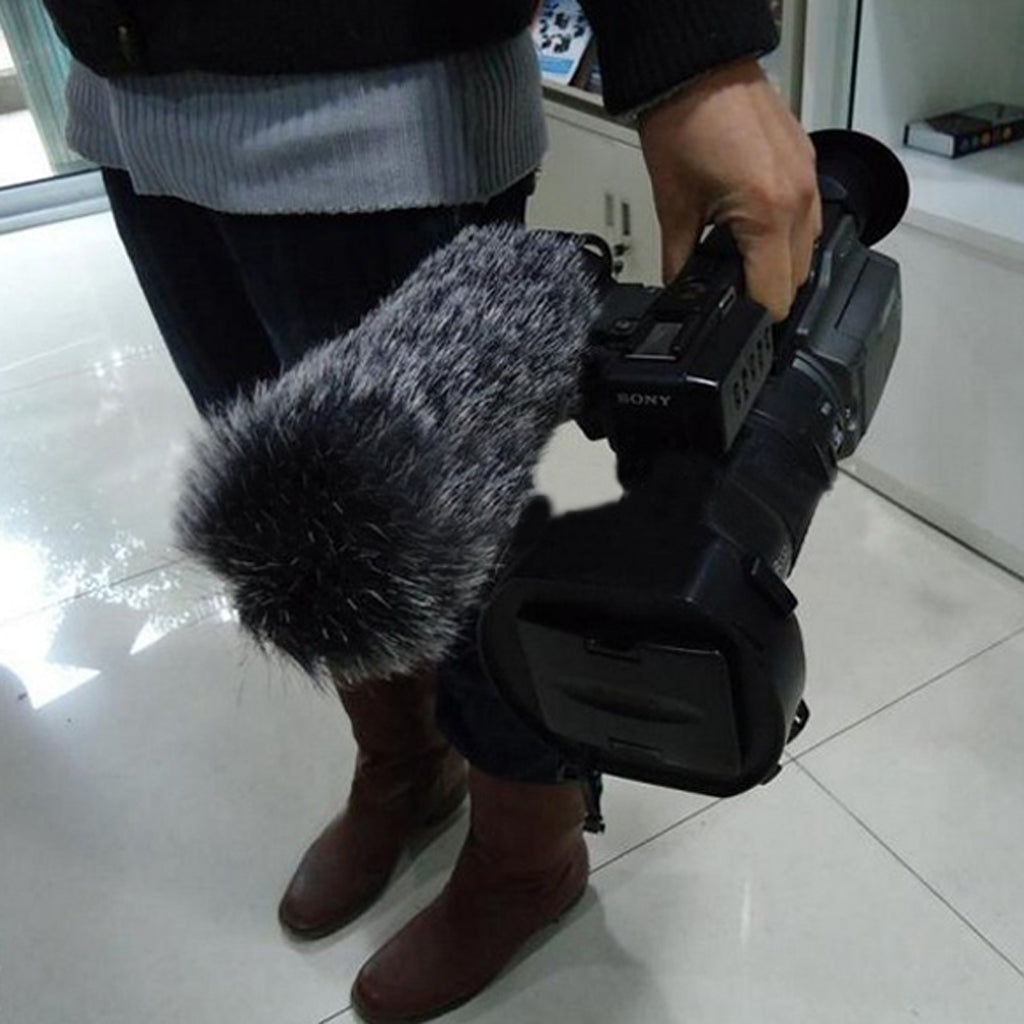 Microphone Mic Fur Windscreen Wind Muff For Camera Camcorder Recorder 23CM