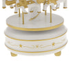 Rotating Carousel Horse Music Box Kid Musical Toy White and Golden