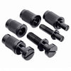 Electric Guitar Saddle Bridge Tune-O-Matic Set Studs For 6-String LP Black