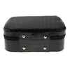 PU Travel Cosmetic Bag Makeup Case Toiletry Organizer Storage Pouch Black