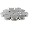 lot 12 Aluminum Round Screw Lid Cosmetic Lip Balm Tins Container 60g (2oz)