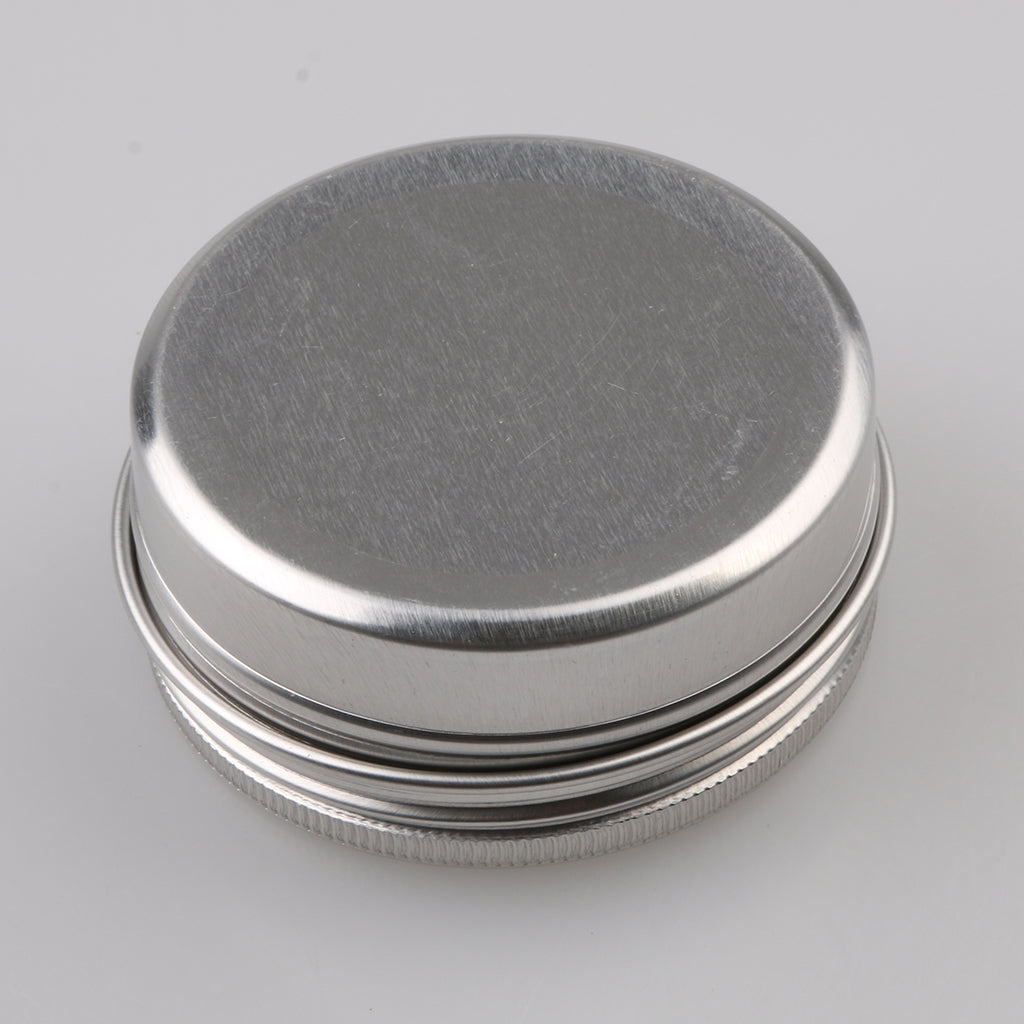 lot 12 Aluminum Round Screw Lid Cosmetic Lip Balm Tins Container 60g (2oz)