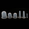 6 Piece Silicone Anti Cellulite Massage Vacuum Cupping Body Facial Cup Clear