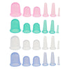 6 Piece Silicone Anti Cellulite Massage Vacuum Cupping Body Facial Cup Blue